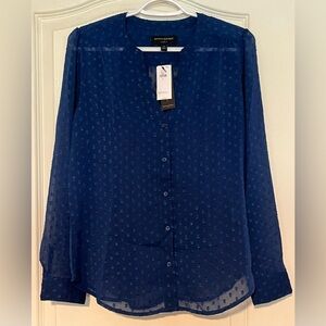 Banana Republic Semi-Sheer Blouse, Size S